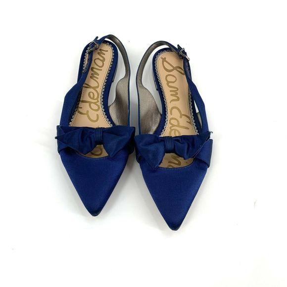 Sam Edelman Shoes - Sam Edelman Rizza Slingback Flats Size 6.5 Satin
